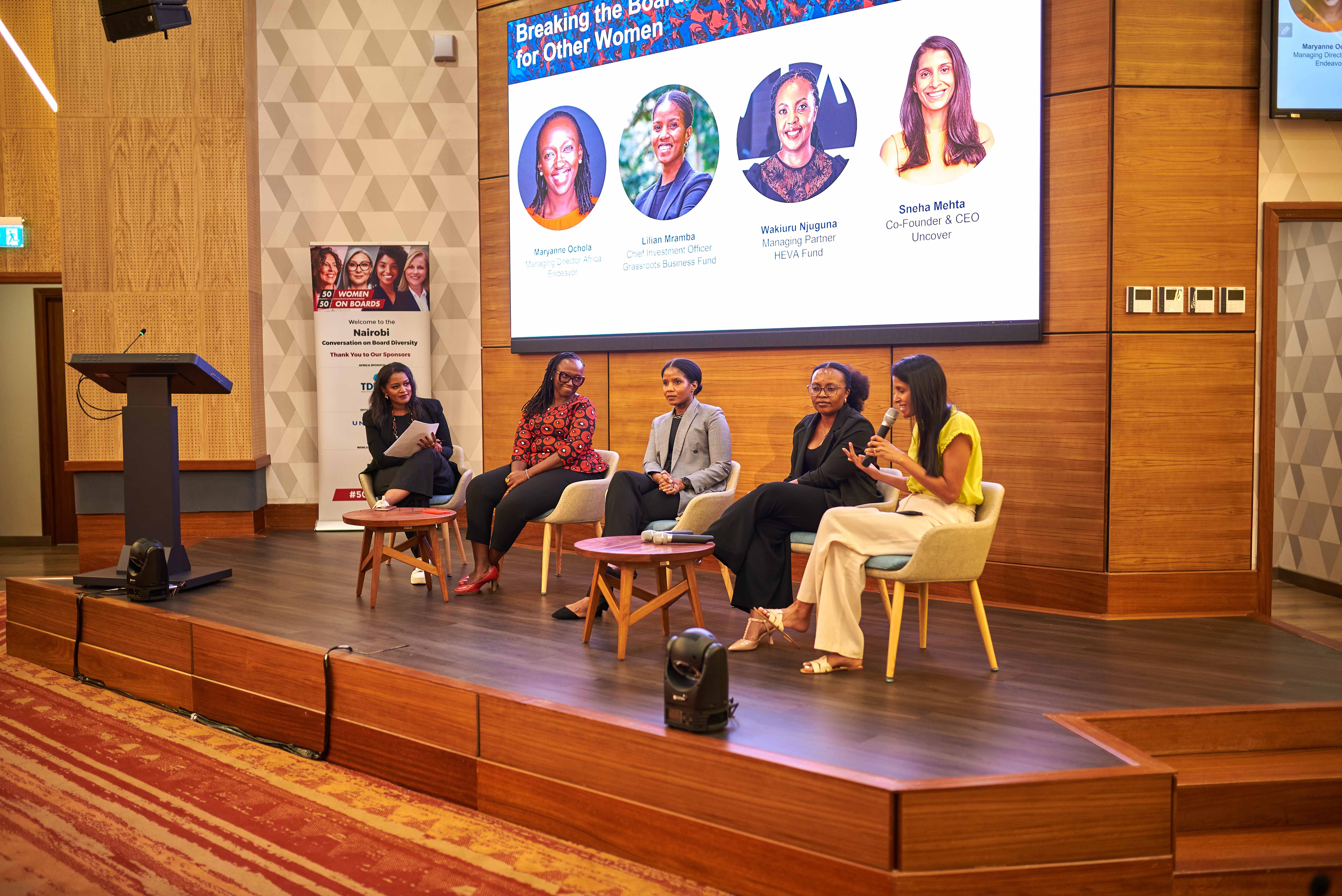 50 Women on Board event