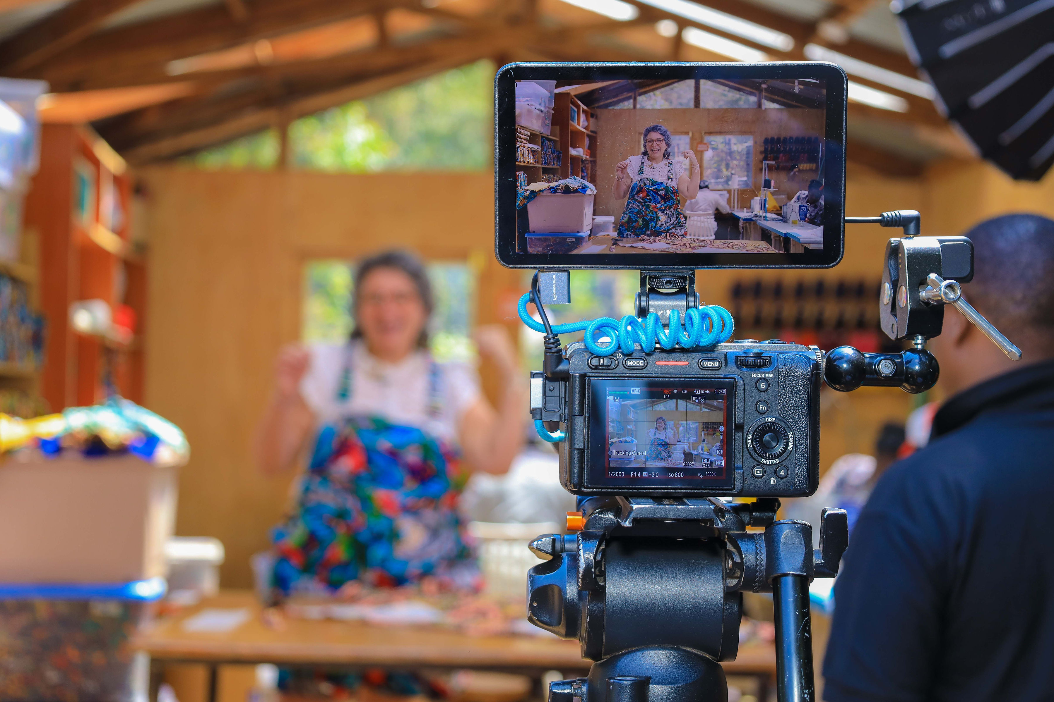 Mic-Jasiri filming a creative production