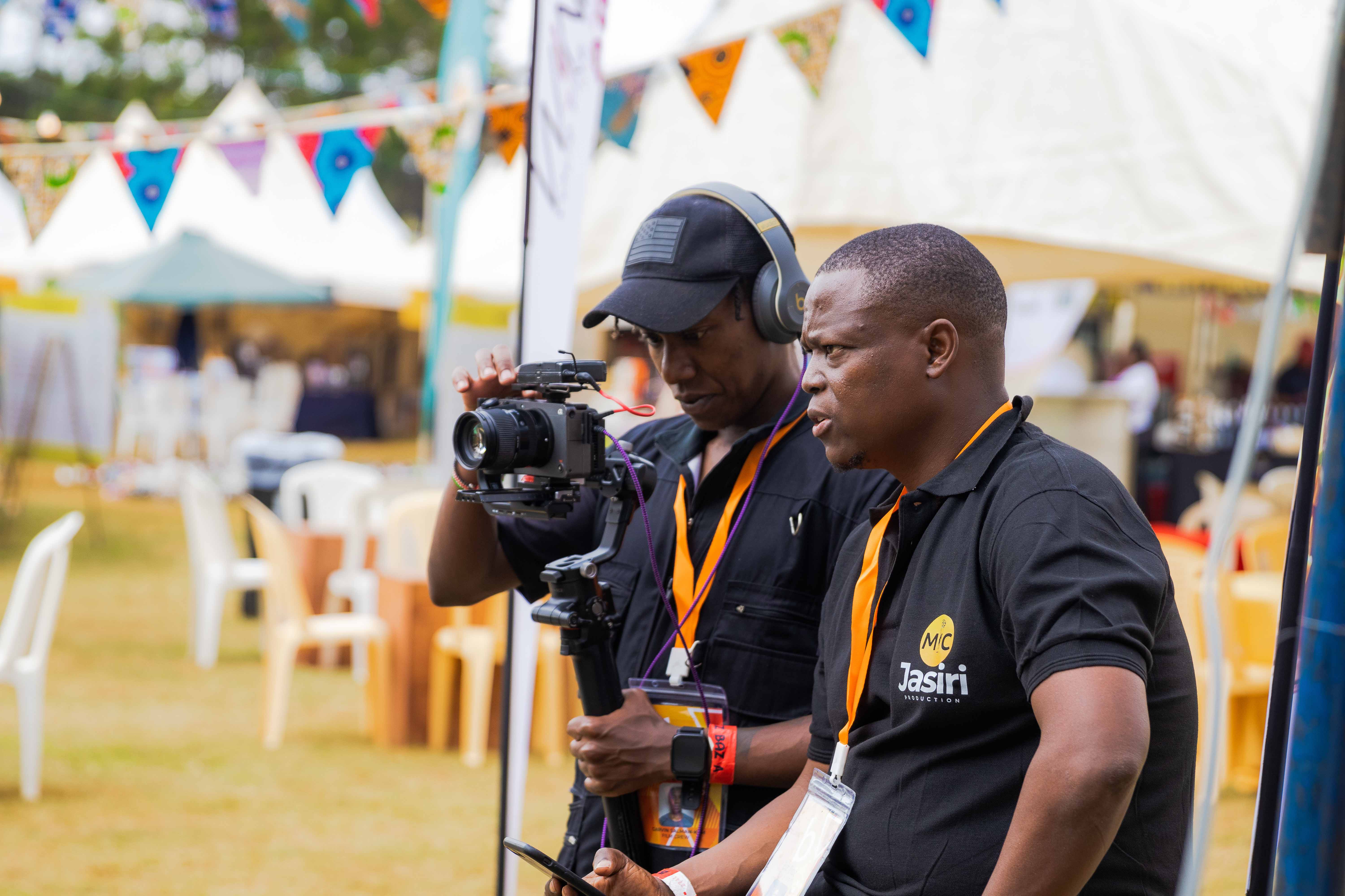 Mic-Jasiri camera team working at an outdoor event
